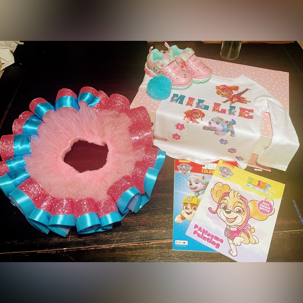 Paw Patrol t-shirt tutu outfit (Everything is customized and made to order)